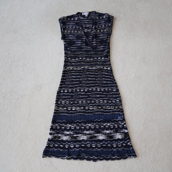 Gorgeous Missoni made in Italy V neck knit midi dress US Size 6 - Picture 4 of 10